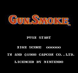 Gun Smoke (NES)   © Capcom 1988    1/3