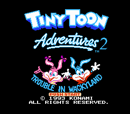 Tiny Toon Adventures 2: Trouble In Wacky Land (NES)   © Konami 1992    1/3