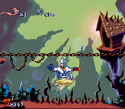 Earthworm Jim (SNES)   © Playmates 1994    3/3