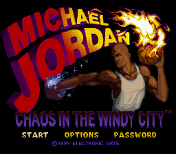 Michael Jordan: Chaos In The Windy City (SNES)   © EA 1994    1/3