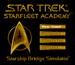 Star Trek: Starfleet Academy (SNES)   © Interplay 1994    1/3