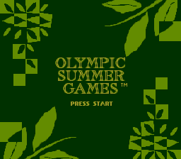 Olympic Summer Games (SNES)   © Black Pearl 1996    1/3