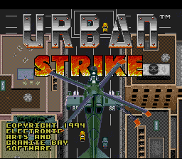 Urban Strike (SNES)   © EA 1994    1/3