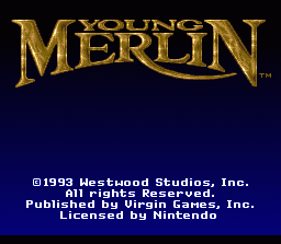 Young Merlin (SNES)   © Virgin 1994    1/4