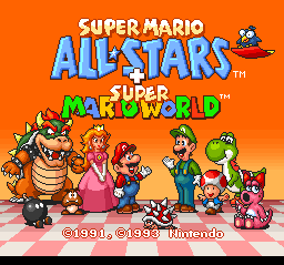 Super Mario All-Stars / Super Mario World (SNES)   © Nintendo 1994    1/7