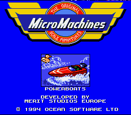 Micro Machines (SNES)   © Ocean 1994    1/4