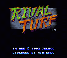 Rival Turf! (SNES)   © Jaleco 1992    1/3