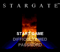 Stargate (1994) (SNES)   © Acclaim 1995    1/3