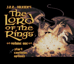 The Lord Of The Rings: Volume 1 (SNES)   © Interplay 1994    1/3