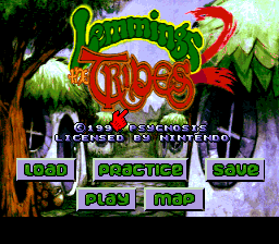 Lemmings 2: The Tribes (SNES)   © SunSoft 1994    1/3