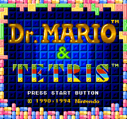 Tetris / Dr. Mario (SNES)   © Nintendo 1994    1/3