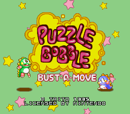 Puzzle Bobble (SNES)   © Taito 1995    1/5