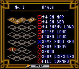 Populous II: Trials Of The Olympian Gods (SNES)   © Imagineer 1993    3/5