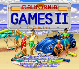 California Games II (SNES)   © DTMC 1993    1/3