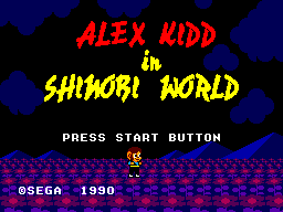 Alex Kidd In Shinobi World   © Sega 1990   (SMS)    1/9