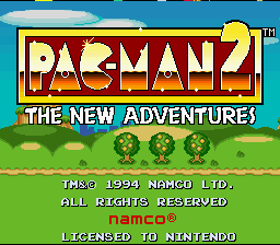 Pac-Man 2: The New Adventures (SNES)   © Namco 1994    1/4
