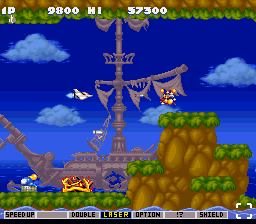 Parodius Da! (SNES) &nbsp; &copy; Konami 1992 &nbsp;  22/23