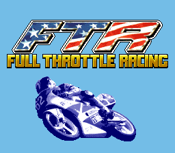 Full Throttle: All American Racing (SNES)   © GameTek 1994    1/3