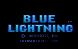 Blue Lightning (LNX)   © Epyx 1989    1/4