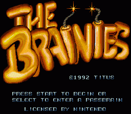 The Brainies (SNES)   © Titus 1996    1/3