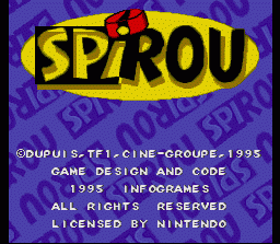 Spirou (SNES)   © Infogrames 1996    1/3