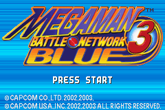 Mega Man Battle Network 3: Blue (GBA)   © Capcom 2003    1/3