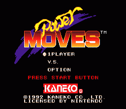 Power Moves (SNES)   © Kaneko 1992    1/3