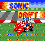Sonic Drift (GG)   © Sega 1994    1/3