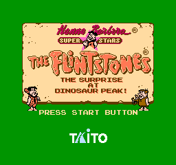The Flintstones: The Surprise At Dinosaur Peak (NES)   © Taito 1994    1/3