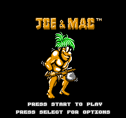 Joe & Mac: Caveman Ninja (NES)   © Data East 1992    1/3