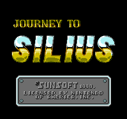 Journey To Silius (NES)   © SunSoft 1990    1/3