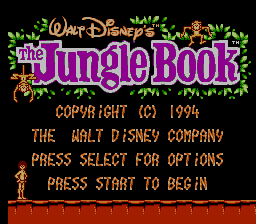 The Jungle Book (NES)   © Virgin 1994    1/3