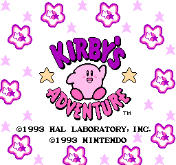 Kirby's Adventure (NES)   © Nintendo 1993    1/3