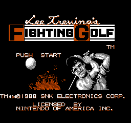 Lee Trevino's Fighting Golf (NES)   © SNK 1988    1/3