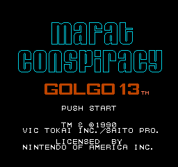 The Mafat Conspiracy (NES)   © Vic Tokai 1990    1/3