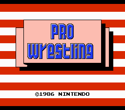 Pro Wrestling (NES)   © Nintendo 1987    1/3