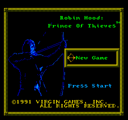 Robin Hood: Prince Of Thieves (NES)   © Mindscape 1991    1/3