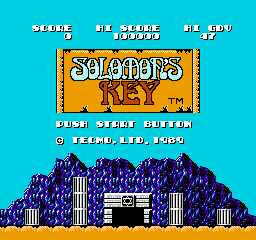 Solomon's Key (NES)   © Tecmo 1986    1/3