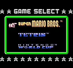 Super Mario Bros. / Tetris / Nintendo World Cup (NES)   © Nintendo 1992    1/4