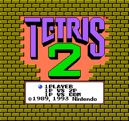 Tetris 2 (NES)   © Nintendo 1993    1/3