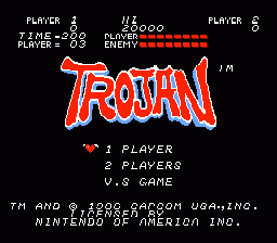 Trojan (NES)   © Capcom 1986    1/3