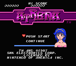 Athena (NES)   © SNK 1987    1/3