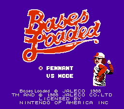 Bases Loaded (NES)   © Jaleco 1987    1/3