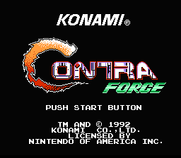 Contra Force (NES)   © Konami 1992    1/7