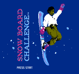 Snowboard Challenge (NES)   © Activision 1990    1/3