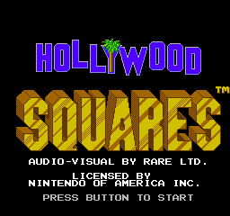 Hollywood Squares (NES)   © GameTek 1989    1/3