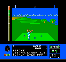 Jack Nicklaus' Major Championship Golf (NES)   © Konami 1990    3/3