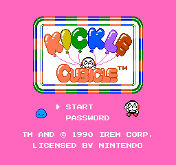 Kickle Cubicle (NES)   © Irem 1990    1/3