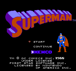Superman (1987) (NES)   © Kemco 1987    1/3