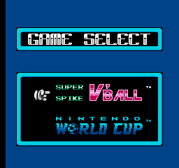 Super Spike V'ball / Nintendo World Cup (NES)   © Nintendo 1990    1/3